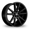 22 Inch Fondmetal STC-10 Black Alloy Wheels