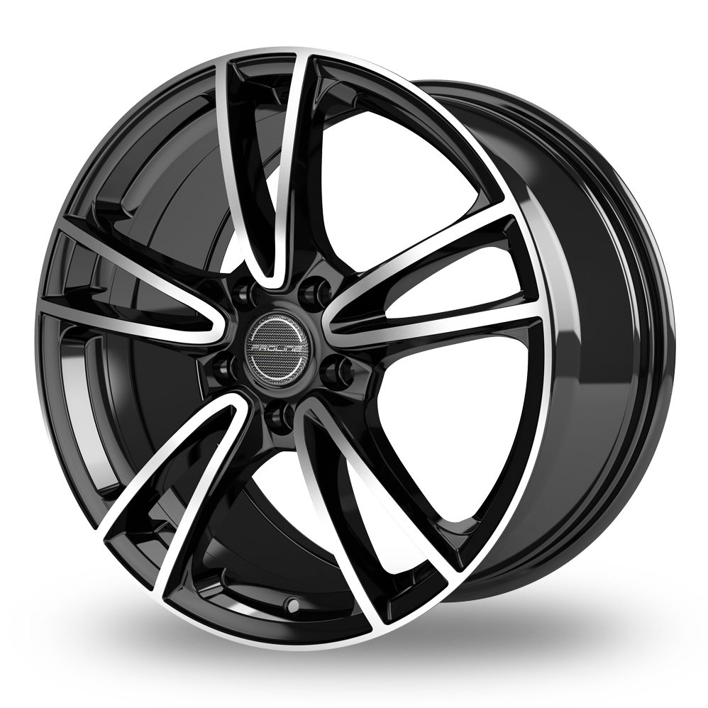 18 Inch Proline CX300 Black Polished Alloy Wheels