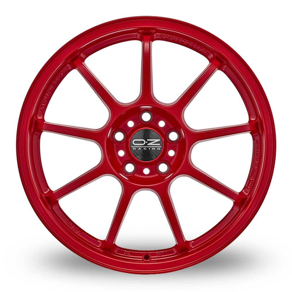 18 Inch OZ Racing Alleggerita HLT Red Alloy Wheels