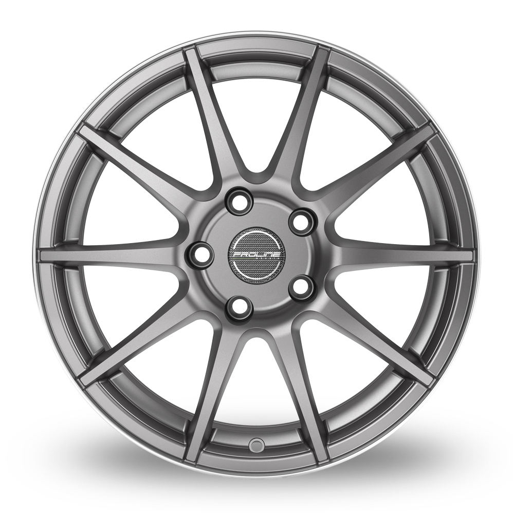 17 Inch Proline UX100 Grey Rim Polished Alloy Wheels