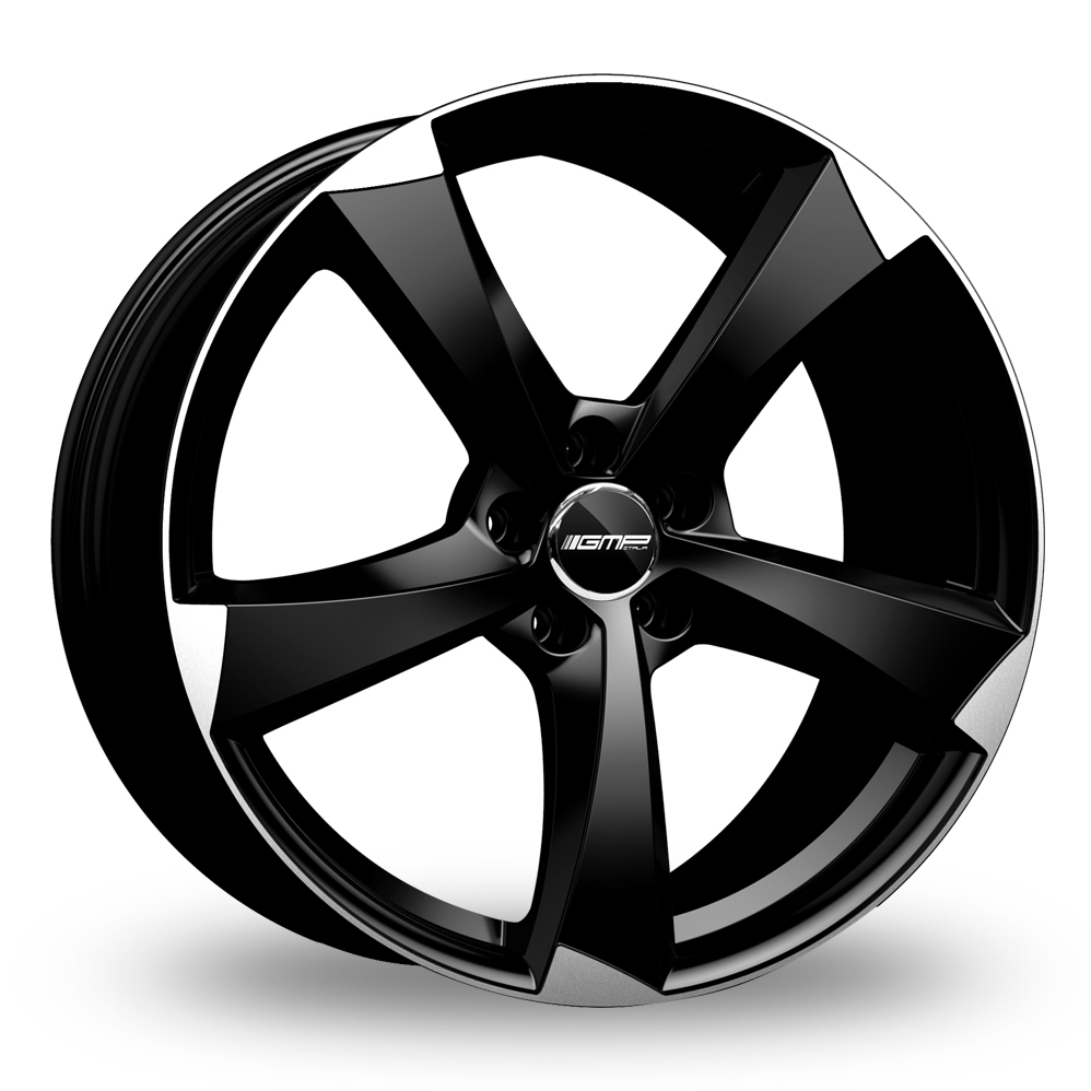 17 Inch GMP Italia Ican Black Polished Alloy Wheels