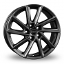 19 Inch Borbet V Gloss Black Polished Alloy Wheels