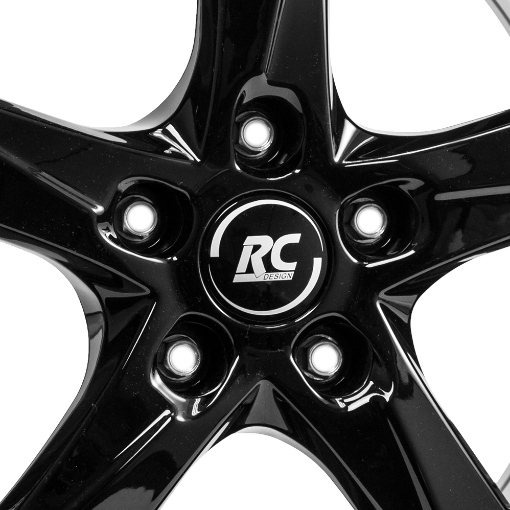 17 Inch RC Design RC30 Gloss Black Alloy Wheels