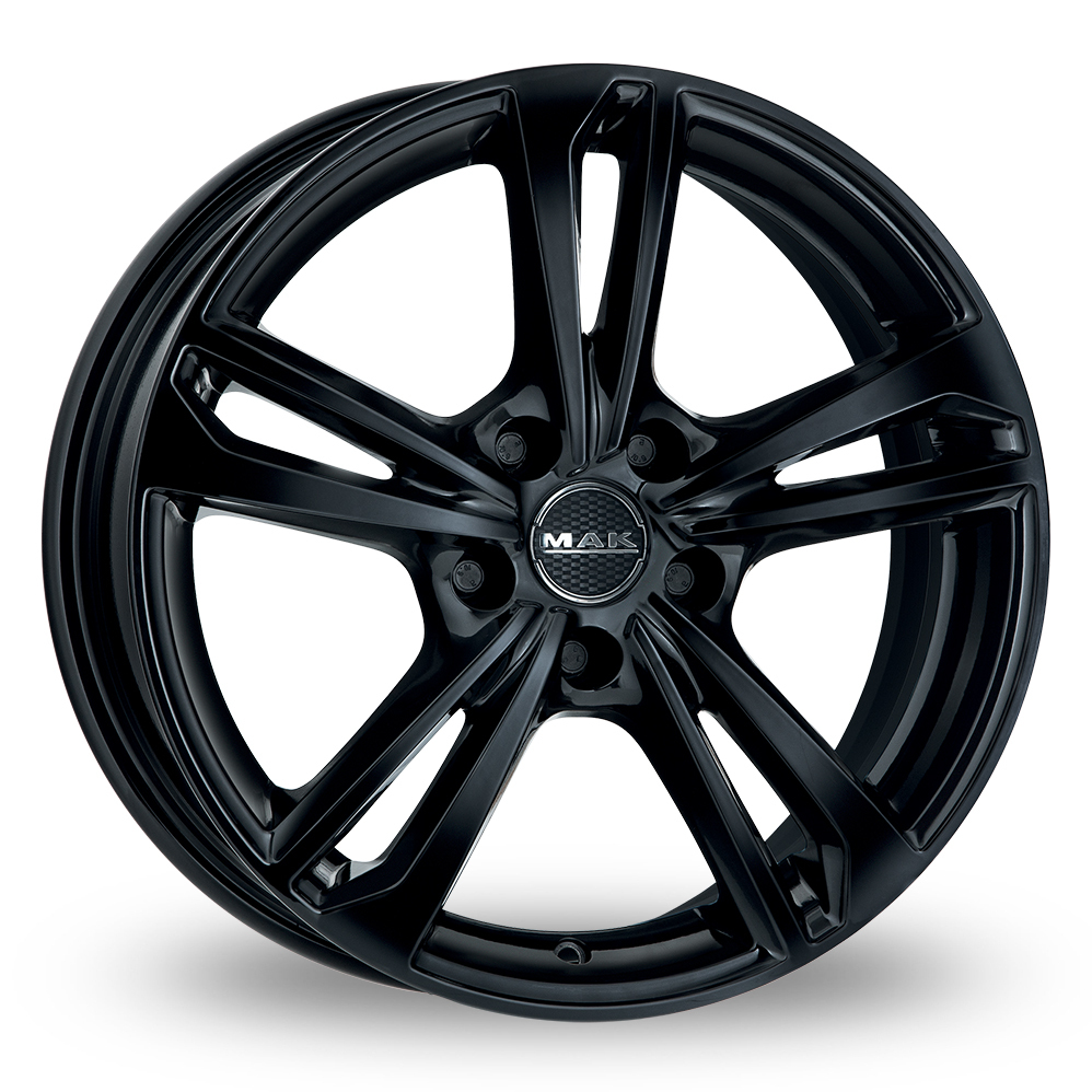 16 Inch MAK Emblema Gloss Black Alloy Wheels