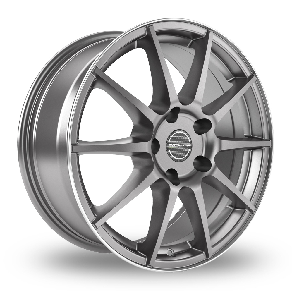 18 Inch Proline UX100 Grey Rim Polished Alloy Wheels