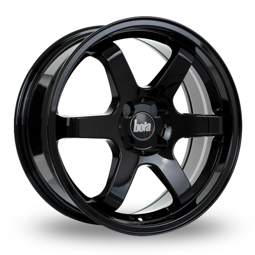 8.5x18 (Front) & 9.5x18 (Rear) Bola B1 (Special Offer) Black Alloy Wheels