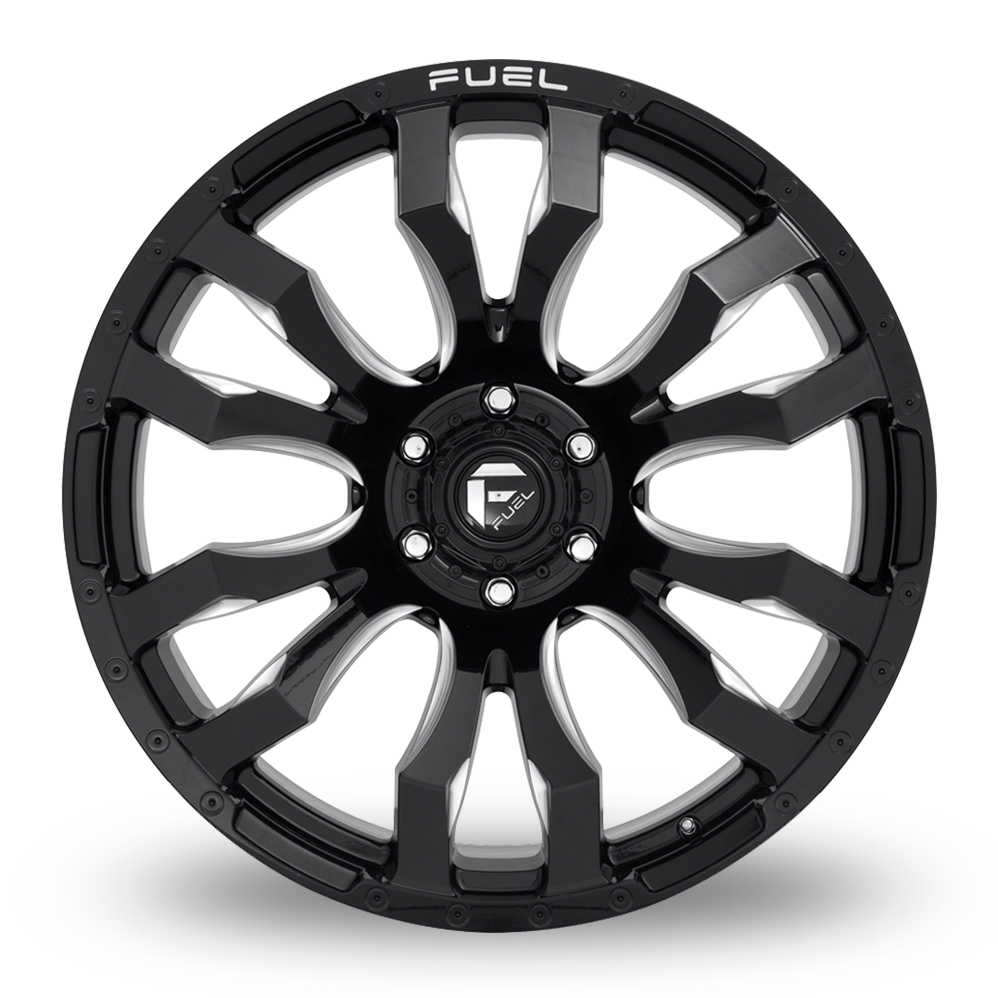 Fuel OffRoad Blitz Gloss Black Milled 16" Alloy Wheels Wheelbase