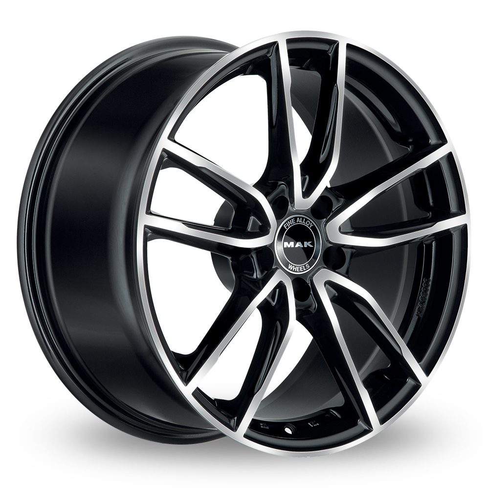 19 Inch MAK Evo Black Mirror Alloy Wheels