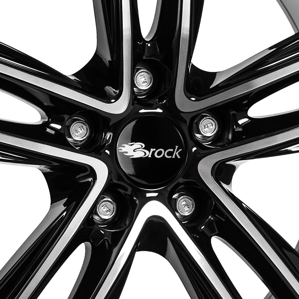 18 Inch RC Design RC27 Gloss Black Polished Face Alloy Wheels