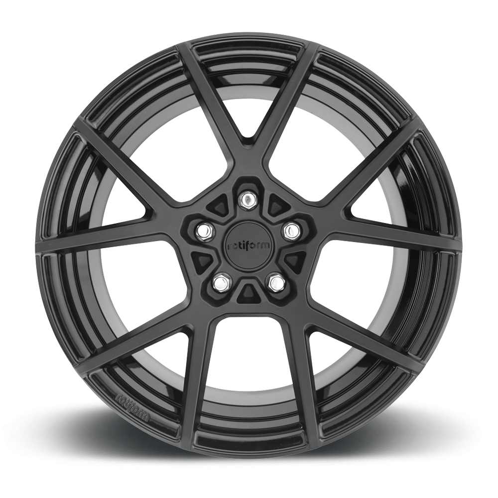 8.5x19 (Front) & 10x19 (Rear) Rotiform KPS Black Alloy Wheels