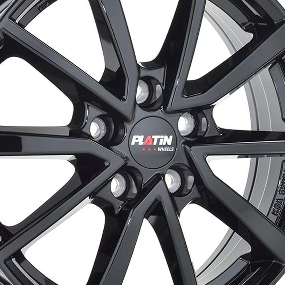 17 Inch Platin P 95 Gloss Black Alloy Wheels