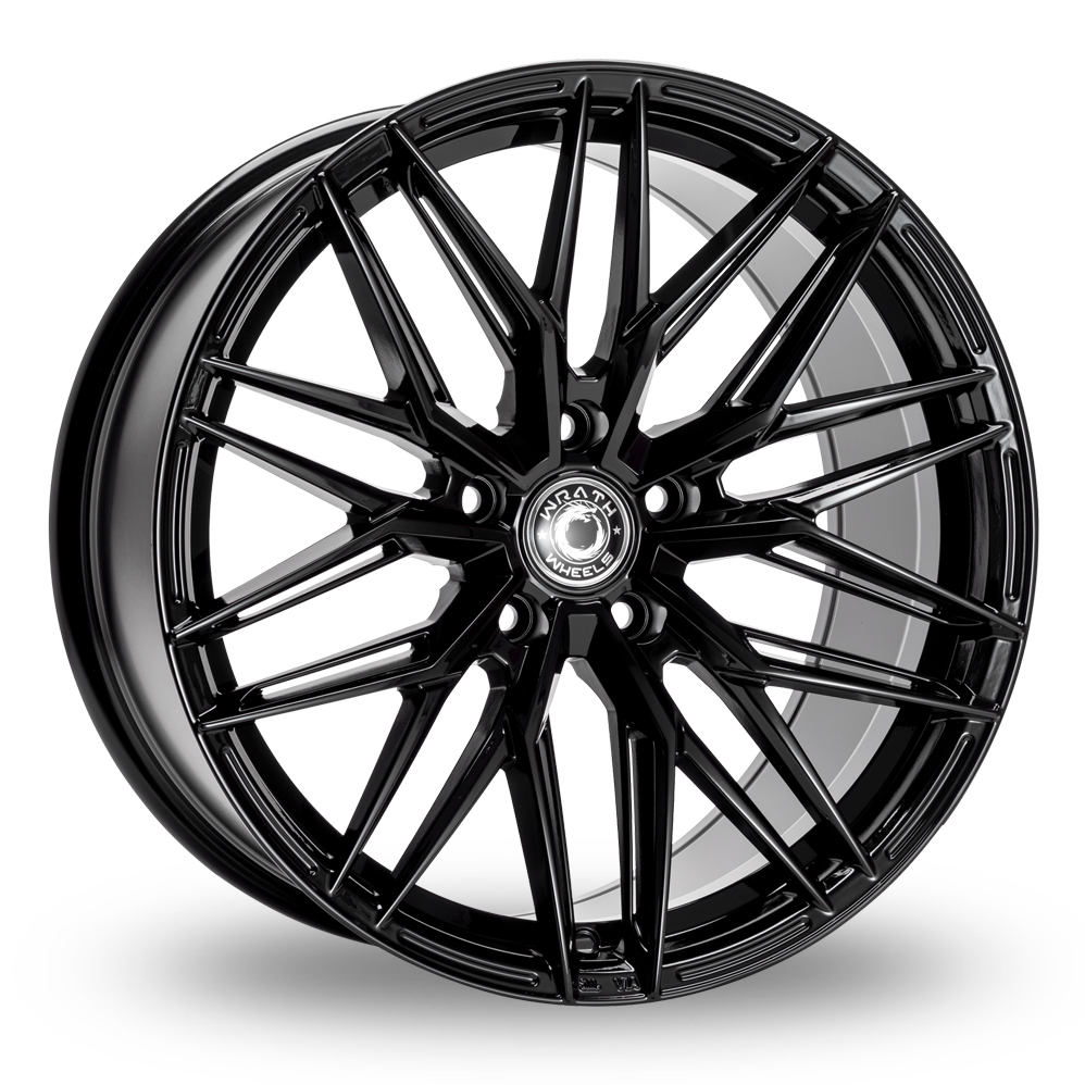 19 Inch Wrath WF9 Gloss Black Alloy Wheels