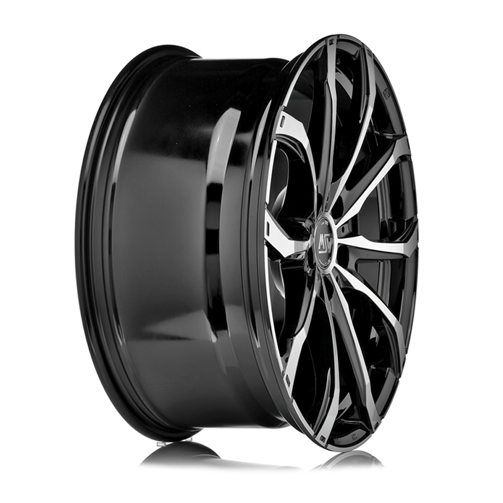 17 Inch MSW (by OZ) 48 Black Polished Alloy Wheels