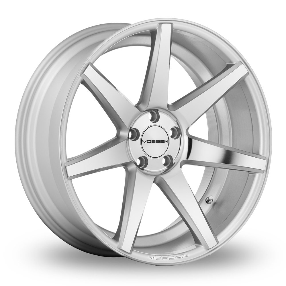 22 Inch Vossen CV7 Concave Silver Polished Alloy Wheels