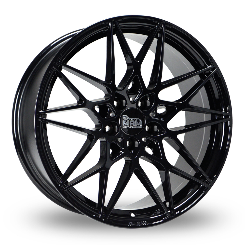 18 Inch MAM B2 Gloss Black Alloy Wheels