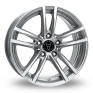 17 Inch Wolfrace X10 (Special Offer) Silver Alloy Wheels