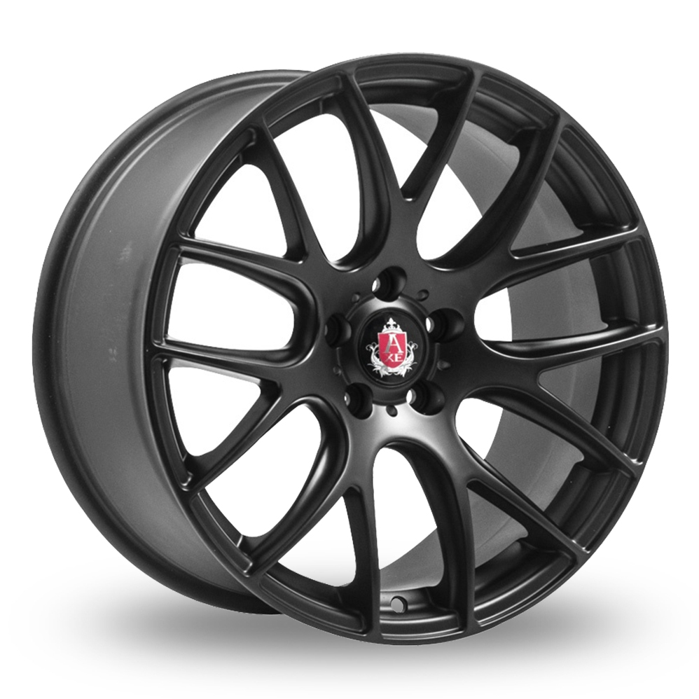 8.5x19 (Front) & 9.5x19 (Rear) Axe CS Lite Matt Black Alloy Wheels