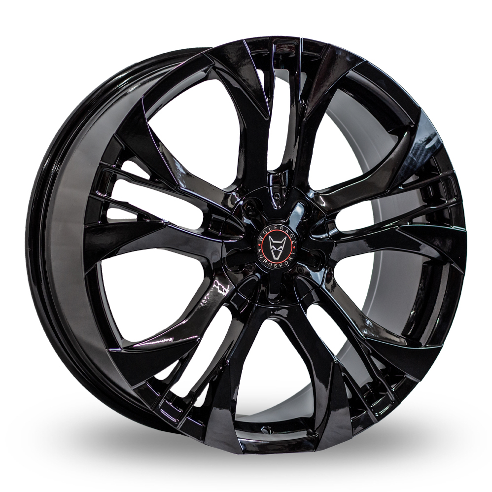17 Inch Wolfrace Assassin GT2 Gloss Black Alloy Wheels