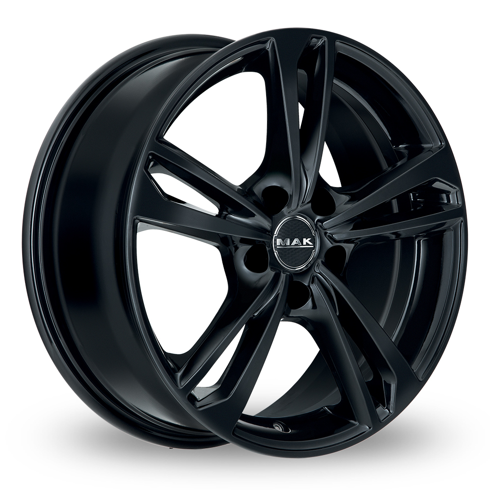 15 Inch MAK Emblema Gloss Black Alloy Wheels