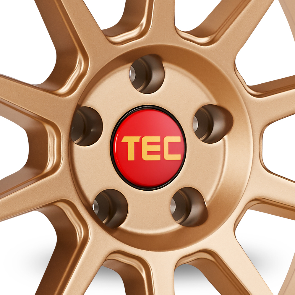 18 Inch TEC Speedwheels GT8 Rose Gold Alloy Wheels