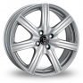 14 Inch Wolfrace Davos Silver Alloy Wheels