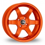 16 Inch Junk De:bris Orange Alloy Wheels