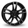 18 Inch Wolfrace X10 Black Alloy Wheels