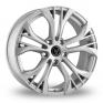 18 Inch Wolfrace Assassin GT Silver Alloy Wheels