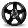 16 Inch Borbet CC Black Alloy Wheels