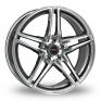 19 Inch Borbet XRT Graphite Polished Alloy Wheels