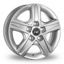 15 Inch Borbet CWD Silver Alloy Wheels