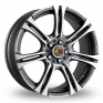 17 Inch Momo Next Anthracite Polished Alloy Wheels