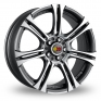 15 Inch Momo Next Anthracite Polished Alloy Wheels