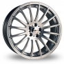 17 Inch Finichi Milano Hyper Silver Alloy Wheels
