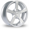 16 Inch Fox Racing FX1 Silver Alloy Wheels