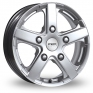 15 Inch Fox Racing Viper Van Silver Alloy Wheels