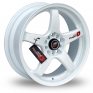 17 Inch Lenso D1-R White Alloy Wheels