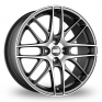 17 Inch BBS CS 4 Anthracite Polished Alloy Wheels