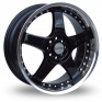 17 Inch Lenso RS5 Black Alloy Wheels