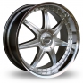 18 Inch Lenso S73 Hyper Silver Polished Alloy Wheels