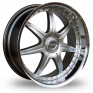 20 Inch Lenso S73 Hyper Silver Polished Alloy Wheels