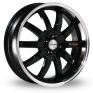 17 Inch Lenso Stage 1 Black Alloy Wheels