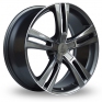19 Inch Lenso ES6 Polished Carbon Alloy Wheels