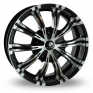 20 Inch Diamond SG12 Black Polished Alloy Wheels
