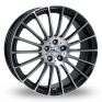 18 Inch Zito Spyder Black Polished Alloy Wheels