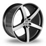 20 Inch Team Dynamics Silverstone Anthracite Polished Alloy Wheels