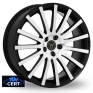 18 Inch Wolfrace Brooklands Black Polished Alloy Wheels