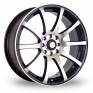 18 Inch Dare GTS Black Polished Alloy Wheels