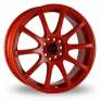 17 Inch Dare Drift RS Red Alloy Wheels