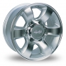 16 Inch Lenso PTB Silver Polished Alloy Wheels